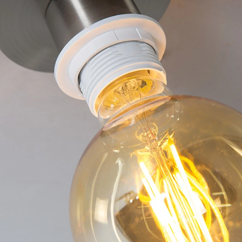 Billig ✨ QAZQA Moderne Deckenleuchte Stahl mit weißem Schirm 45 cm - Combi 👍 8 Billig ✨ QAZQA Moderne Deckenleuchte Stahl mit weißem Schirm 45 cm - Combi 👍 – Bild 8