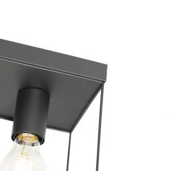 Bester Verkauf ⭐ QAZQA Minimalistische plafondlamp zwart 4-lichts - Kodi 🌟 -Deckenleuchten Verkaufs-Shop 4260 105602 4