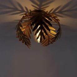 Aktion ❤️ QAZQA Vintage Smart Deckenleuchte Gold 24 cm inkl. WiFi ST64 - Botanica ✨ -Deckenleuchten Verkaufs-Shop 4261 103578 18