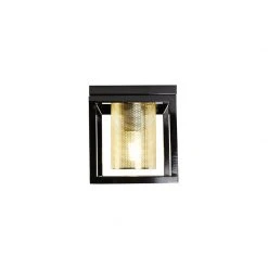 Bestes Angebot 👏 QAZQA Industrielle Deckenlampe schwarz mit Gold - Cage Tess 🤩 -Deckenleuchten Verkaufs-Shop 4282 104332 9