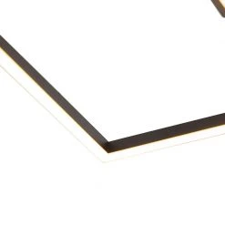 Budget 🔔 QAZQA Deckenleuchte quadratisch schwarz 3-stufig dimmbar - Plazas Novo 👍 19 Budget 🔔 QAZQA Deckenleuchte quadratisch schwarz 3-stufig dimmbar - Plazas Novo 👍 -Deckenleuchten Verkaufs-Shop 4284 102928 5