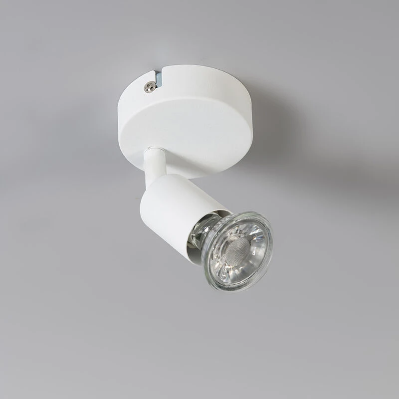 Schlussverkauf 😍 QAZQA Moderner Spot weiß kippbar - Jeany 1 ✨ 8 Schlussverkauf 😍 QAZQA Moderner Spot weiß kippbar - Jeany 1 ✨ – Bild 8