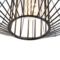 Rabatt 🎉 QAZQA Design-Deckenleuchte schwarz - Zahra 🛒 15 Rabatt 🎉 QAZQA Design-Deckenleuchte schwarz - Zahra 🛒 -Deckenleuchten Verkaufs-Shop 4293 104525 4