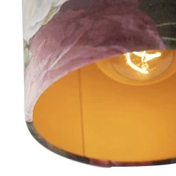 Bestes Angebot ✨ QAZQA Deckenleuchte mit Schirm Blumen/Gold 20 cm - Combi schwarz 😍 -Deckenleuchten Verkaufs-Shop 4329 98620 2