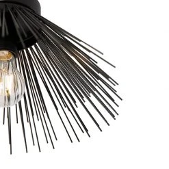 Auslauf 👏 QAZQA Art Deco Deckenlampe schwarz - Besen ❤️ -Deckenleuchten Verkaufs-Shop 4332 104927 8