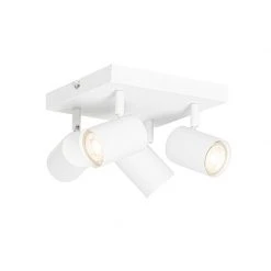 Bester Verkauf 🌟 QAZQA Moderne Deckenleuchte weiß 4-flammig verstellbar - Jeana 🔔 -Deckenleuchten Verkaufs-Shop 4335 103889 7