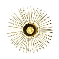 Großhandel 👏 QAZQA Design Deckenleuchte Gold mit Schwarz - Marnie 🛒 -Deckenleuchten Verkaufs-Shop 4340 102537 8