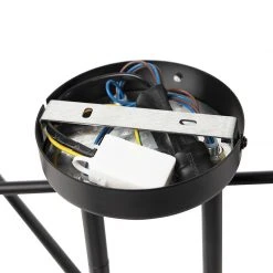 Großhandel 🔔 QAZQA Industrielle Deckenleuchte schwarz 6-Lichter - Sydney Bondi 🔥 -Deckenleuchten Verkaufs-Shop 4346 99132 10