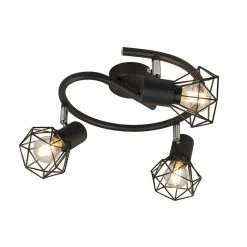 Schlussverkauf ✔️ QAZQA Art Deco Spot schwarz schwenk- und neigbar - Mosh 3 🎉 -Deckenleuchten Verkaufs-Shop 4349 93948 2