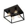 Top 10 🎁 QAZQA Industrielle Deckenlampe schwarz 40 cm 4-flammig - Cage ✨