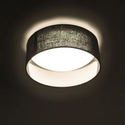 Beste Bewertungen von 🌟 QAZQA Deckenleuchte schwarz 28 cm inkl. LED - Drum Combi 🎉 -Deckenleuchten Verkaufs-Shop 4363 93957 5