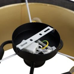 Besorgen 🔔 QAZQA Moderne Deckenleuchte schwarz mit gold 50 cm 3-flammig - Drum Duo 🔔 15 Besorgen 🔔 QAZQA Moderne Deckenleuchte schwarz mit gold 50 cm 3-flammig - Drum Duo 🔔 -Deckenleuchten Verkaufs-Shop 4377 104413 6