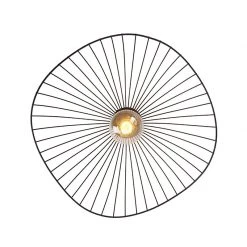 Bestpreis 😍 QAZQA Design Deckenleuchte schwarz 50 cm - Pua 🎁 -Deckenleuchten Verkaufs-Shop 4387 102453 8