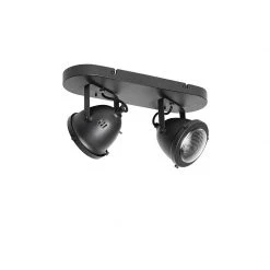 Rabatt ❤️ QAZQA Industriële spot zwart verstelbaar 2-lichts - Emado 😀 -Deckenleuchten Verkaufs-Shop 4396 105752 14