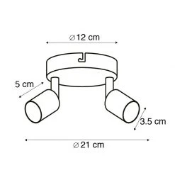 Am billigsten ⌛ QAZQA Industrial Spot schwarz kippbar rund - Jeany 2 👏 13 Am billigsten ⌛ QAZQA Industrial Spot schwarz kippbar rund - Jeany 2 👏 -Deckenleuchten Verkaufs-Shop 4405 93273 4