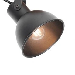 Brandneu 🎁 QAZQA Industrie-Spot schwarz mit Holz neigbar - Tommy 🎉 19 Brandneu 🎁 QAZQA Industrie-Spot schwarz mit Holz neigbar - Tommy 🎉 -Deckenleuchten Verkaufs-Shop 4409 105643 6