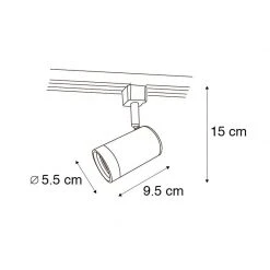 Angebote 🛒 QAZQA Moderner 1-Phasen-Schienenspot weiß - Jeana 🧨 -Deckenleuchten Verkaufs-Shop 4414 102493 4