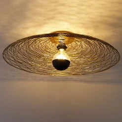 Aktion 🤩 QAZQA Orientalische Deckenleuchte Gold 60 cm - Eichel 🔥 -Deckenleuchten Verkaufs-Shop 4430 103103 10