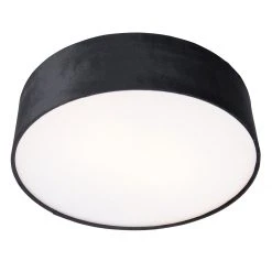 Bestes Angebot ⌛ QAZQA Deckenleuchte schwarz 40 cm mit goldener Innenseite - Drum 🛒 -Deckenleuchten Verkaufs-Shop 4433 105481 5