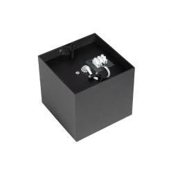 Blitzangebot 😍 QAZQA Professional Design-Spot schwarzes Quadrat AR111 - Box 👏 -Deckenleuchten Verkaufs-Shop 4434 105054 8