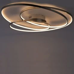 Billig 😀 Trio Leuchten Deckenleuchte Stahl 80 cm inkl. LED 3-stufig dimmbar - Rowin ⭐ -Deckenleuchten Verkaufs-Shop 4456 102792 11