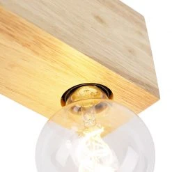 Besorgen 😀 QAZQA Ländliche Deckenstrahler Holz 2-Licht - Block 🛒 -Deckenleuchten Verkaufs-Shop 4494 103021 5