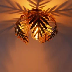 Aktion ❤️ QAZQA Vintage Smart Deckenleuchte Gold 24 cm inkl. WiFi ST64 - Botanica ✨ -Deckenleuchten Verkaufs-Shop 4514 103578 16