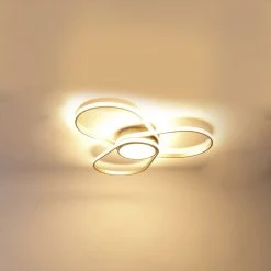 Bester Verkauf 🔔 QAZQA Design Deckenleuchte Stahl inkl. LED 3-stufig dimmbar - Spas 😉 -Deckenleuchten Verkaufs-Shop 4541 102940 10