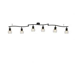 Budget 😀 QAZQA Moderne Deckenleuchte schwarz 162 cm 6-Lichter - Botu ❤️ 18 Budget 😀 QAZQA Moderne Deckenleuchte schwarz 162 cm 6-Lichter - Botu ❤️ -Deckenleuchten Verkaufs-Shop 4561 102390 5