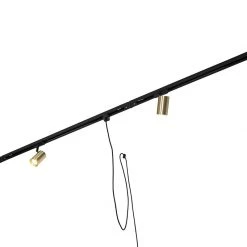 Auslauf 🤩 QAZQA Railsysteem met 3 spots en hanglamp 1-fase goud - Cavalux Jeana ✔️ -Deckenleuchten Verkaufs-Shop 4563 104853 4