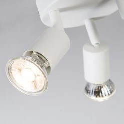 Auslauf 🛒 QAZQA Moderner Deckenstrahler weiß rund - Jeany 3 ✔️ -Deckenleuchten Verkaufs-Shop 4568 93278 8