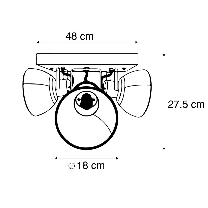 Besorgen 😀 QAZQA Industriestrahler schwarz mit Mangoholz 3 Lichter - Mangos 💯 5 Besorgen 😀 QAZQA Industriestrahler schwarz mit Mangoholz 3 Lichter - Mangos 💯 – Bild 5
