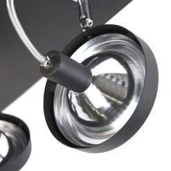 Billig 👏 QAZQA Design Spot schwarz 4-flammig verstellbar - Nox 🤩 -Deckenleuchten Verkaufs-Shop 4584 95798 8