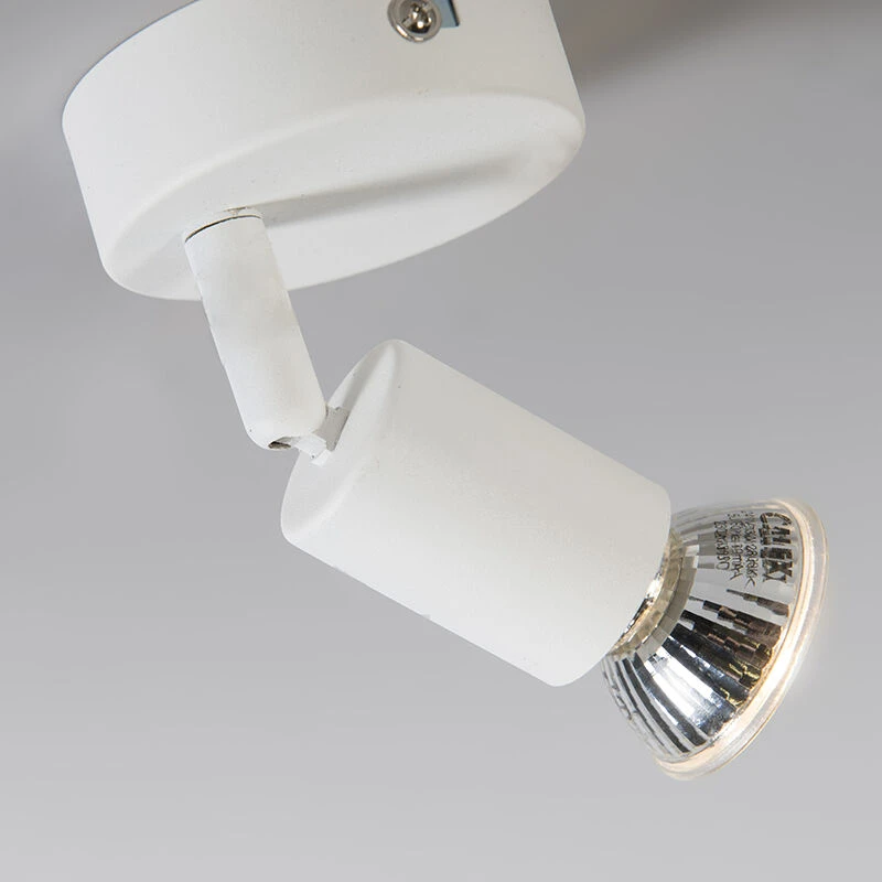 Schlussverkauf 😍 QAZQA Moderner Spot weiß kippbar - Jeany 1 ✨ 7 Schlussverkauf 😍 QAZQA Moderner Spot weiß kippbar - Jeany 1 ✨ – Bild 7