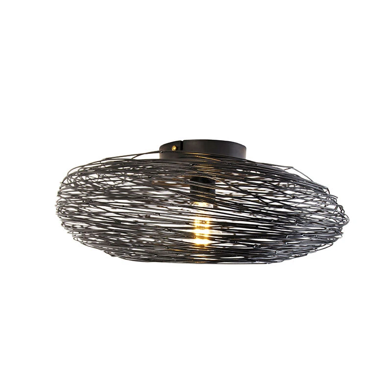 Aktion ⌛ QAZQA Design-Deckenleuchte schwarz oval - Sarella ✨ 8 Aktion ⌛ QAZQA Design-Deckenleuchte schwarz oval - Sarella ✨ – Bild 8