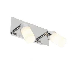 Schlussverkauf ⭐ QAZQA Moderne badkamer spot staal 2-lichts IP44 - Japie ❤️ -Deckenleuchten Verkaufs-Shop 4598 105906 2