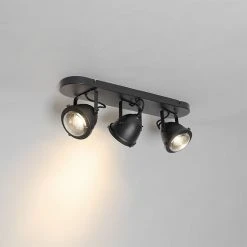 Aktion ⭐ QAZQA Industriële spot zwart langwerpig verstelbaar 3-lichts - Emado ⌛ -Deckenleuchten Verkaufs-Shop 4606 105754 11