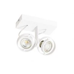 Beste Bewertungen von 😀 QAZQA Moderne spot wit 2-lichts - Master 50 ❤️ -Deckenleuchten Verkaufs-Shop 4612 105409 13