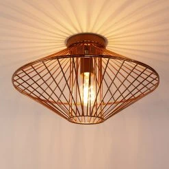 Billig 😍 QAZQA Design-Deckenleuchte Kupfer - Zahra 😉 22 Billig 😍 QAZQA Design-Deckenleuchte Kupfer - Zahra 😉 -Deckenleuchten Verkaufs-Shop 4613 104526 10