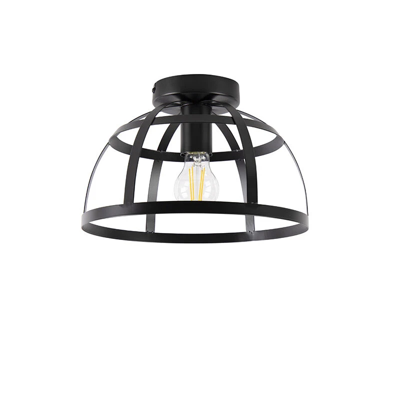 Bestpreis 😀 QAZQA Industrielle Deckenleuchte schwarz - Boula 🎁 12 Bestpreis 😀 QAZQA Industrielle Deckenleuchte schwarz - Boula 🎁 – Bild 12