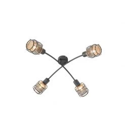 Rabatt 😀 QAZQA Design-Deckenleuchte Schwarz mit Gold 4-flammig - Noud 🤩 26 Rabatt 😀 QAZQA Design-Deckenleuchte Schwarz mit Gold 4-flammig - Noud 🤩 -Deckenleuchten Verkaufs-Shop 4620 105050 10