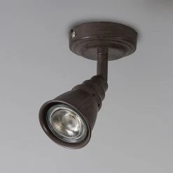 Angebote 💯 QAZQA Decken- und Wandstrahler rostbraun schwenkbar - Coney 1 🤩 -Deckenleuchten Verkaufs-Shop 4628 91223 8