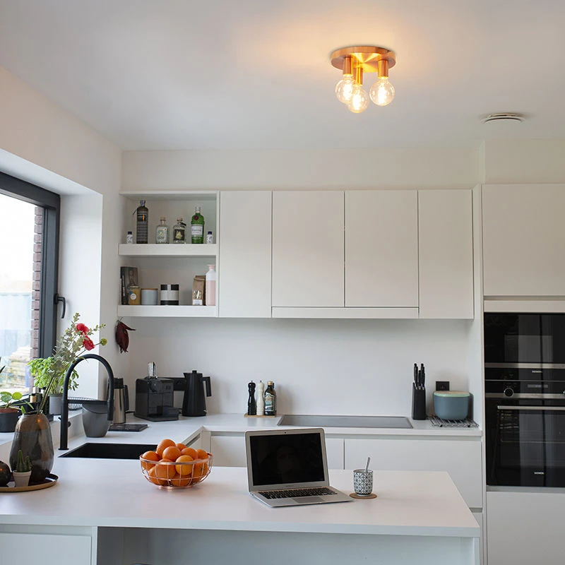 Blitzangebot ๐ QAZQA Art Deco Deckenleuchte Kupfer - Facil 3 ๐ 8 Blitzangebot ๐ QAZQA Art Deco Deckenleuchte Kupfer - Facil 3 ๐ โ Bild 8