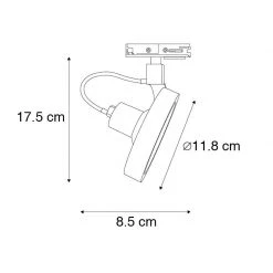 Coupon ⌛ QAZQA Schienenstrahler 1-phasig schwarz - Go 🛒 -Deckenleuchten Verkaufs-Shop 4661 102495 4