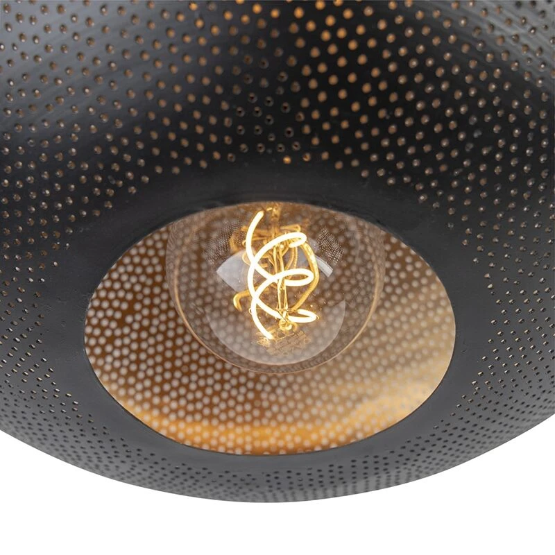 Neu 🤩 QAZQA Orientalische Deckenlampe schwarz mit Gold 40 cm - Radiance ✨ 7 Neu 🤩 QAZQA Orientalische Deckenlampe schwarz mit Gold 40 cm - Radiance ✨ – Bild 7