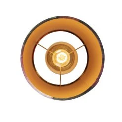 Bester Verkauf 🧨 QAZQA Deckenleuchte mit Schirm Blumen/gold 25 cm - Combi schwarz 🔥 -Deckenleuchten Verkaufs-Shop 4718 98630 4