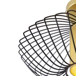 Rabatt 🧨 QAZQA Design Deckenleuchte Gold mit Schwarz - Dobrado ❤️ -Deckenleuchten Verkaufs-Shop 4726 102540 5