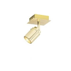 Brandneu 🧨 QAZQA Professional Moderne badkamer spot messing vierkant IP44 - Ducha 👍 -Deckenleuchten Verkaufs-Shop 4728 105236 7