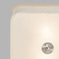 Besorgen ⭐ QAZQA Deckenleuchte quadratisch weiß 30 cm - Drum deluxe Jute 👍 -Deckenleuchten Verkaufs-Shop 4728 91178 6