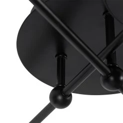 Aktion 🤩 QAZQA Deckenleuchte schwarz inkl. LED 3-Stufen dimmbar 6 Lichter - Patrick 🤩 -Deckenleuchten Verkaufs-Shop 4743 104516 6